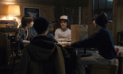 Escena de Stranger Things en una partida de rol